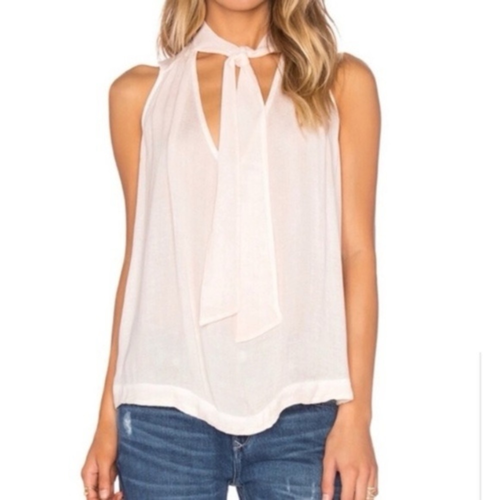 Women’s Free People Tie Neck Sleeveless Top